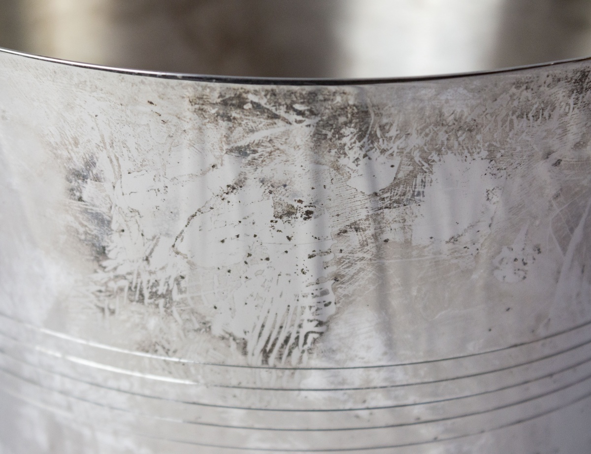 Secchiello porta ghiaccio metallo argento ⌀ 36 cm TIWANAKU 